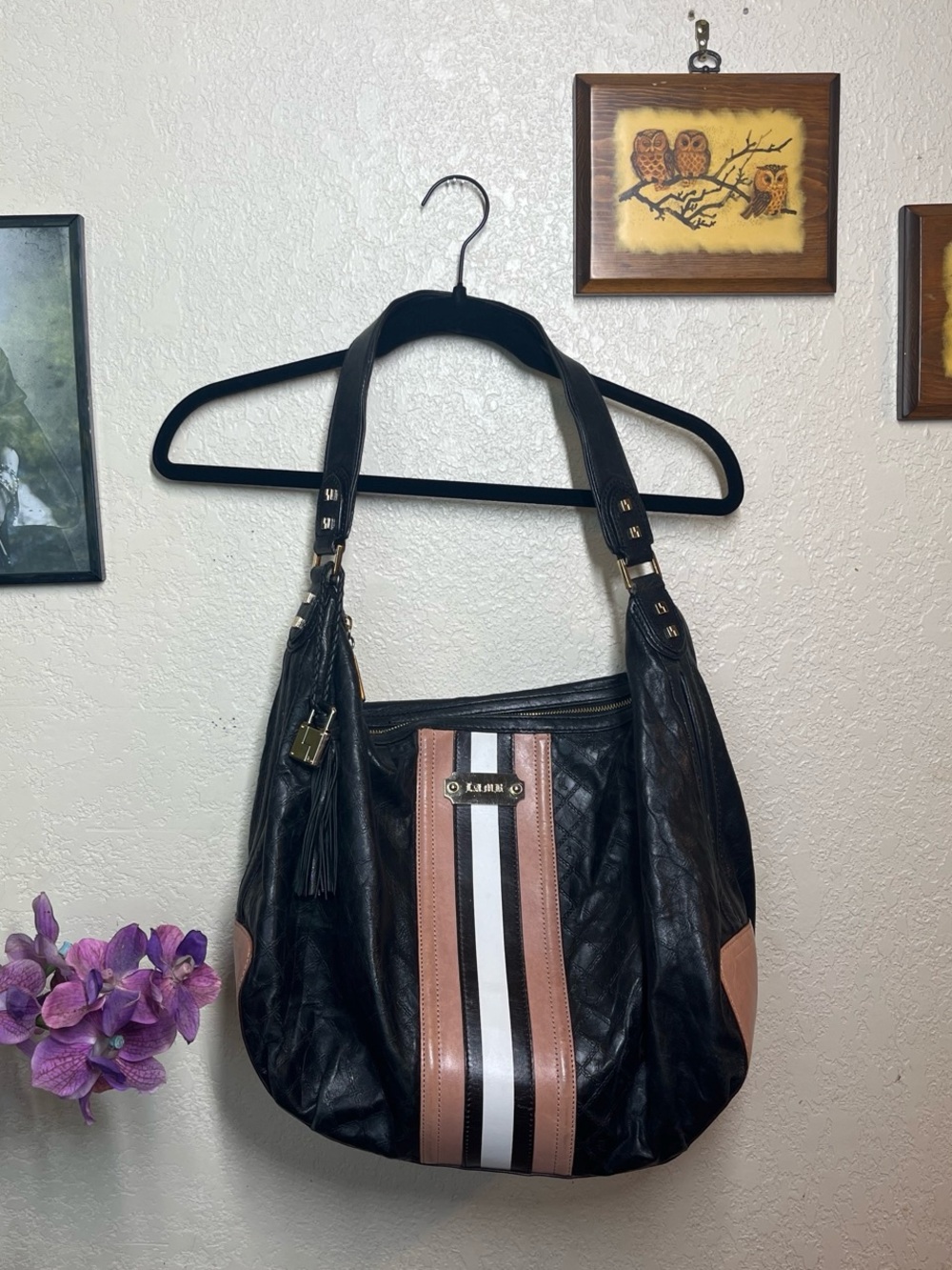 Y2K vintage Gwen Stefani L.A.M.B genuine leather shoulder bag♥️✨